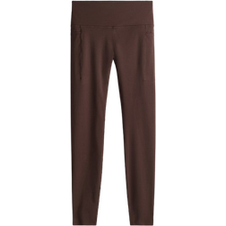 H&M Pocket Detail Sports Leggings With DryMove - Warm Brown
