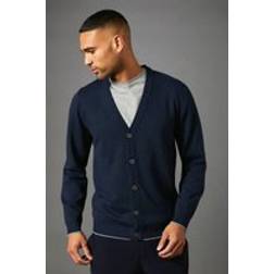 Burton Navy Fine Gauge Knitted Cardigan