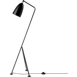 GUBI Gräshoppa Glossy Black Floor Lamp 125.3cm