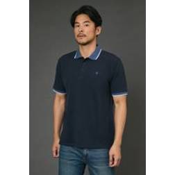 Tom's of Maine Tipped Pique Polo Shirt - Navy