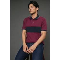 Tom's of Maine Burgundy Chest Detail Pique Polo Shirt