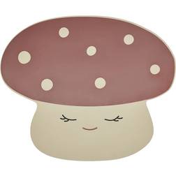 OYOY Mini Mushroom Röd Bordstablett Röd, Beige (35.5x43cm)
