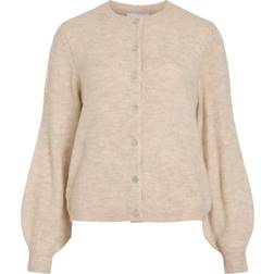 Vila Vigladys Stickad Kofta - Beige