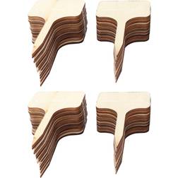 50Pcs Wooden Plant Labels T-Shape
