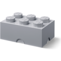 Room Copenhagen LEGO Brick Storage Box 6 Knobs Stone Grey
