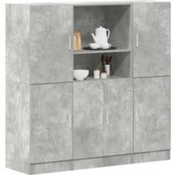 Berkfield Home 3 Piece Kitchen Cabinet Set Grey Engineered Wood