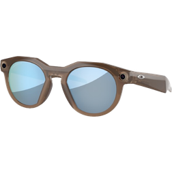 Oakley Meta HSTN Smoke Solglasögon Deep Water Polar - Brown