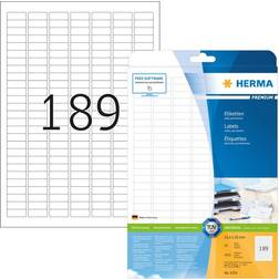 Herma Premium Labels A4 25.4 x 1 mm 4725pcs White