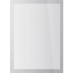 Durable Duraframe Static Cling Magnetic UV Signage Frames A4 2-pack Silver