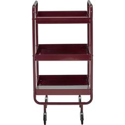 House Doctor Roll Burgundy Trolley Table 42x38cm