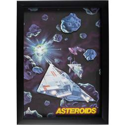 Atari 3D Art Asteroids Collection Multicolour Wall Decor 29x5cm