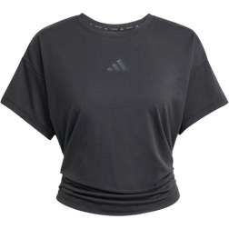 adidas Power W Träningst Shirt Med Snurrad Knut - Svart