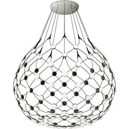 Luceplan Mesh Suspension D100 1m Wi Eu Loftslamper Stål Sort Pendel