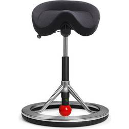 Backapp 2.0 Smart Nordic Wool RedBall/Black/Polished Aluminium Saddle Chair 81cm