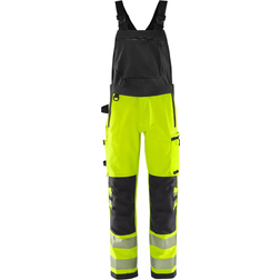 Fristads 134190 High Vis Green Stretch Bib N Brace - Yellow/Black