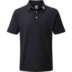 FootJoy Stretch Pique Solid Junior - Svart