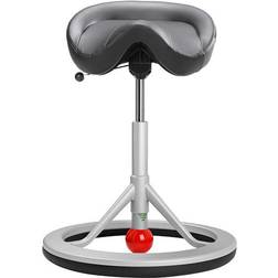 Backapp 2.0 Smart Vegan Leather Red Ball/Black/Silver Gray Saddle Chair 81cm