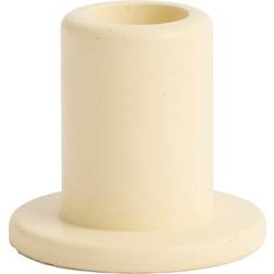 Hay Tube Candleholder Concrete Small H5.5 x D5.5 x W5.5 cm - Lime Yellow Värmeljuslykta