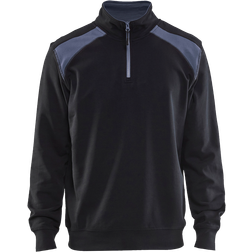 Blåkläder Half Zip 2-Tone Sweatshirt Black/Grey