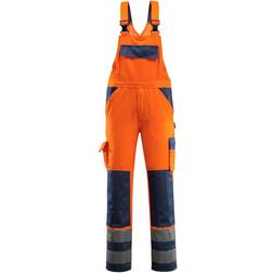 Mascot 07169-860 Compete Bib & Brace Overalls - Orange/Navy