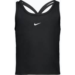 Nike Kid's One Fitted Dri-FIT Tank Top - Black/White (FZ5598-010)