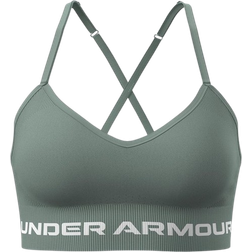 Under Armour Vanish Seamless Low Women's Sports Bra - Silica Green/White