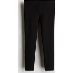 H&M Brushed Inside Leggings - Black (1193333001)