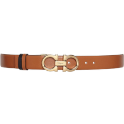 Ferragamo Women's Gancini Reversible Belt - Sella/Black