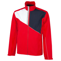 Galvin Green Apollo Waterproof Golf Jacket - Red/White/Navy/Cool