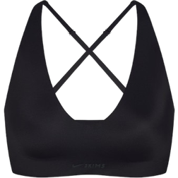 SKIMS x Nike Shine V Neck Bra - Obsidian