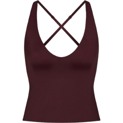 SKIMS x Nike Shine V Neck Tank - Currant