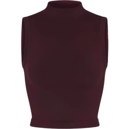 SKIMS x Nike Vintage Seamless Mock Neck Bra Top - Currant