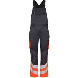 Engel 3547-319 Safety Light Bib Overall - Anthracite Grey/Orange
