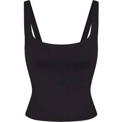 SKIMS x Nike Matte Square Neck Tank - Obsidian