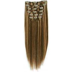 Clip On Extensions 15.7 inch #4/27 Brun/ Mellemblond Mix