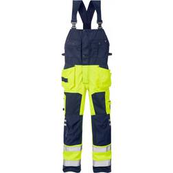 Fristads 101018 High Vis Craftsman Bib N Brace - Yellow/Navy