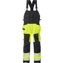 Fristads 101018 High Vis Craftsman Bib N Brace - Yellow/Black