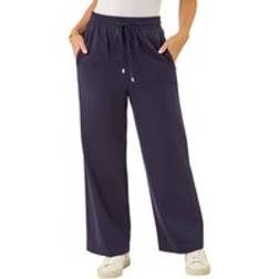 Roman Petite Drawstring Ponte Trouser - Navy