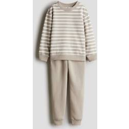 H&M Sweatshirt Set 2pc - Mole/Striped (1248353006)