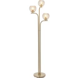 Corrigan Studio Litchford Brushed Brass Floor Lamp