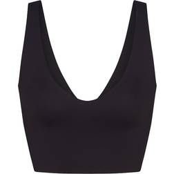 SKIMS x Nike Matte V Neck Bra Top - Obsidian