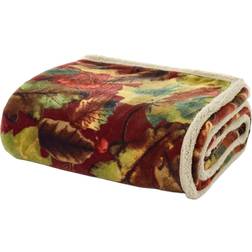 Deyongs Rust Winter Leaves Throw 130 x 170 cm Blankets Orange