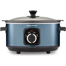 Morphy Richards Accents Sear Stew 3.5L Slow Cooker Blue
