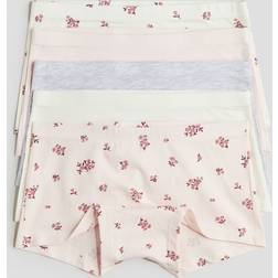 H&M Puderrosa Blommig 5-Pack Boxertrosa Bomull - Flicka