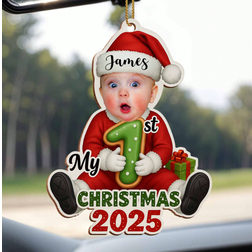 Shein Customized Shaped Wooden Ornaments Multicolour Christmas Tree Ornament
