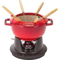 Staub Specialties Fonduesæt 20 cm Kirsebærrød