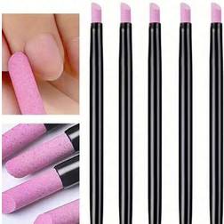 Shein 5Pcs Manicure Quartz & Ceramic Carving Polishing Pen Set, 45 Degree Dead Skin & Cuticle Remover Nail Cuticle Remover Nail Buffer Pumice Stone Nail Cuticle Pusher For Fingernail Gelnail Natural Nail,Nail Supplies,Nail Tools,Nail Art Tools,Back To School,Nails,Nail Tools For Press On Nails,Manicure Pedicure Tools 5-pack