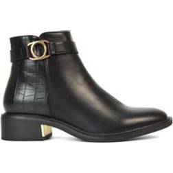 XY London Layla Chelsea Biker Pixie Ankle Booties - Black
