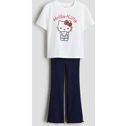 H&M Kitty 2-Delat Set Med Tröja Och Leggings - Flicka
