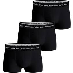 Björn Borg Cotton Stretch Trunks 3-pack - Black